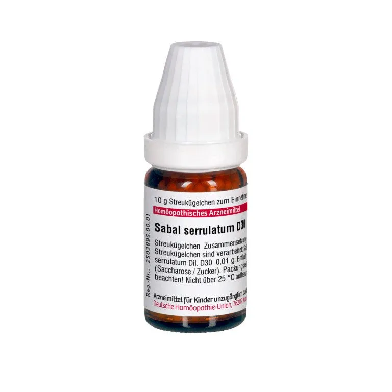 Sabal serrulatum D30 DHU Globuli, 10 g Globuli