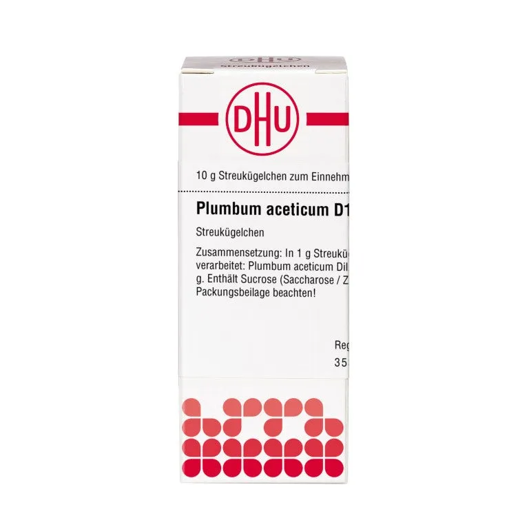 Plumbum aceticum D12 DHU Globuli, 10 g Globuli