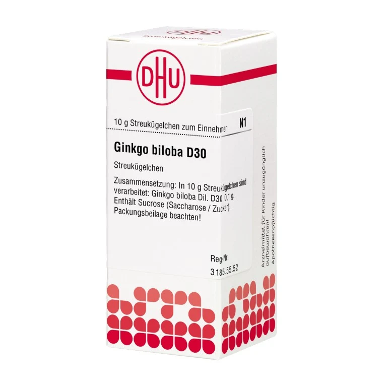 Ginkgo biloba D30 DHU Globuli, 10 g Globuli
