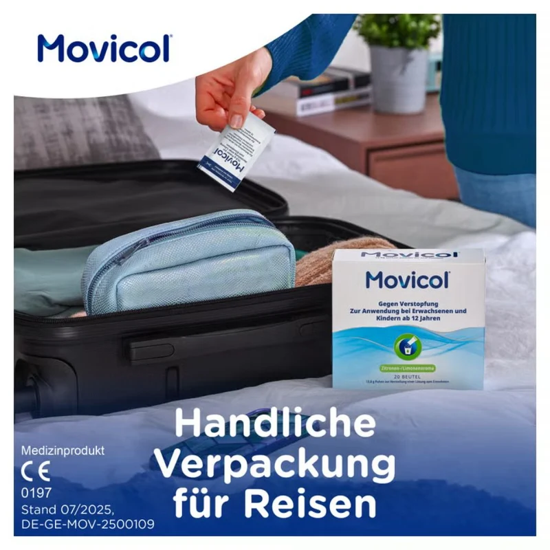 MOVICOL, Pulver zur Herstellung einer Lösung zum Einnehmen gegen Verstopfung, 50 St. Beutel