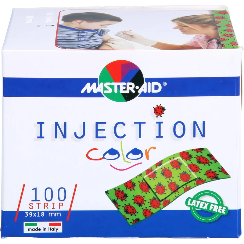 INJECTION strip color 39x18mm Kinderpfl.Master-Aid, 100 St. Pflaster