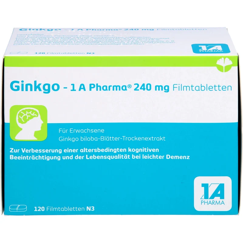 Ginkgo - 1 A Pharma® 240 mg Filmtabletten, 120 St FTA