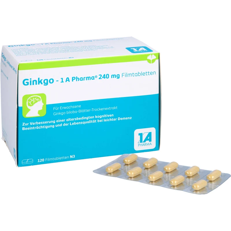 Ginkgo - 1 A Pharma® 240 mg Filmtabletten, 120 St FTA