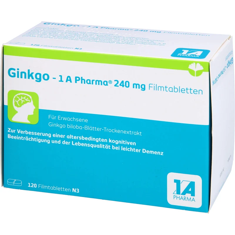 Ginkgo - 1 A Pharma® 240 mg Filmtabletten, 120 St FTA