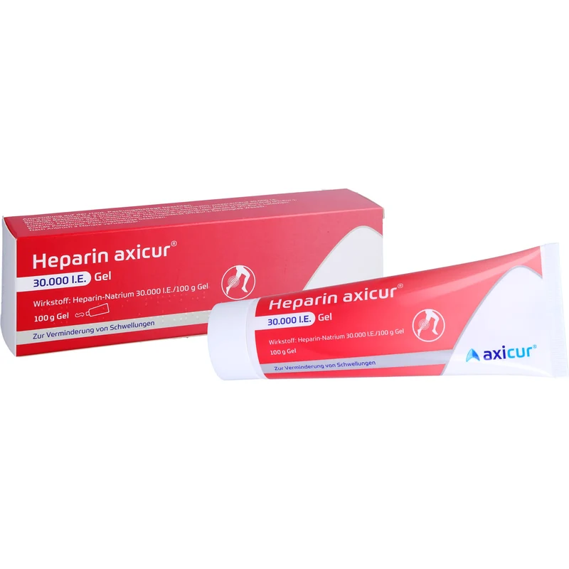 Heparin axicur 30.000 I.E. Gel zur Verminderung von Schwellungen, 100 g Gel