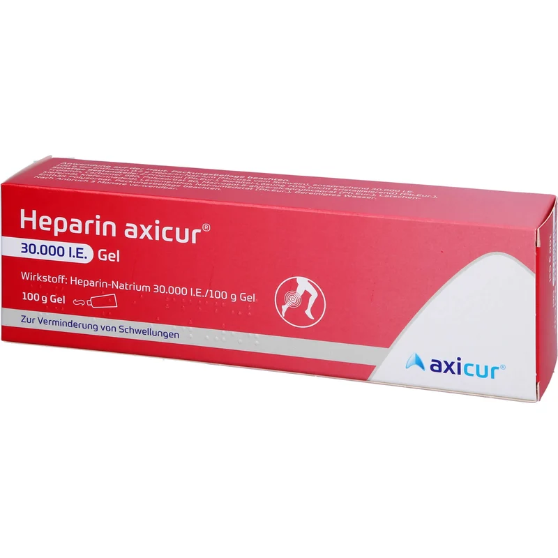 Heparin axicur 30.000 I.E. Gel zur Verminderung von Schwellungen, 100 g Gel
