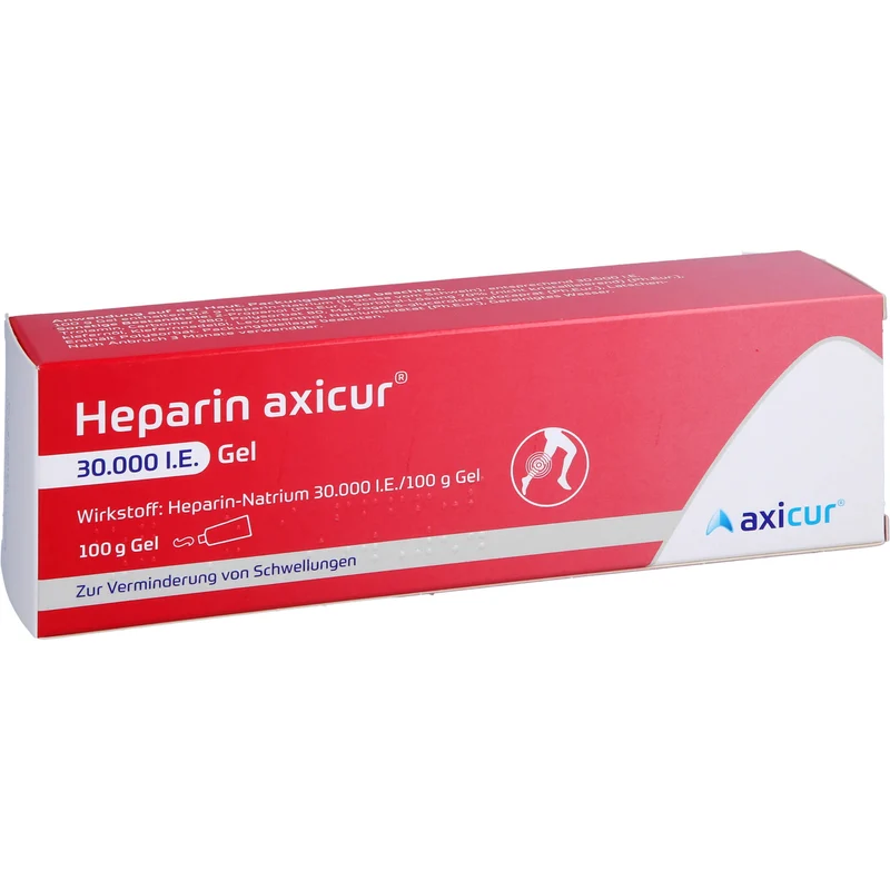 Heparin axicur 30.000 I.E. Gel zur Verminderung von Schwellungen, 100 g Gel