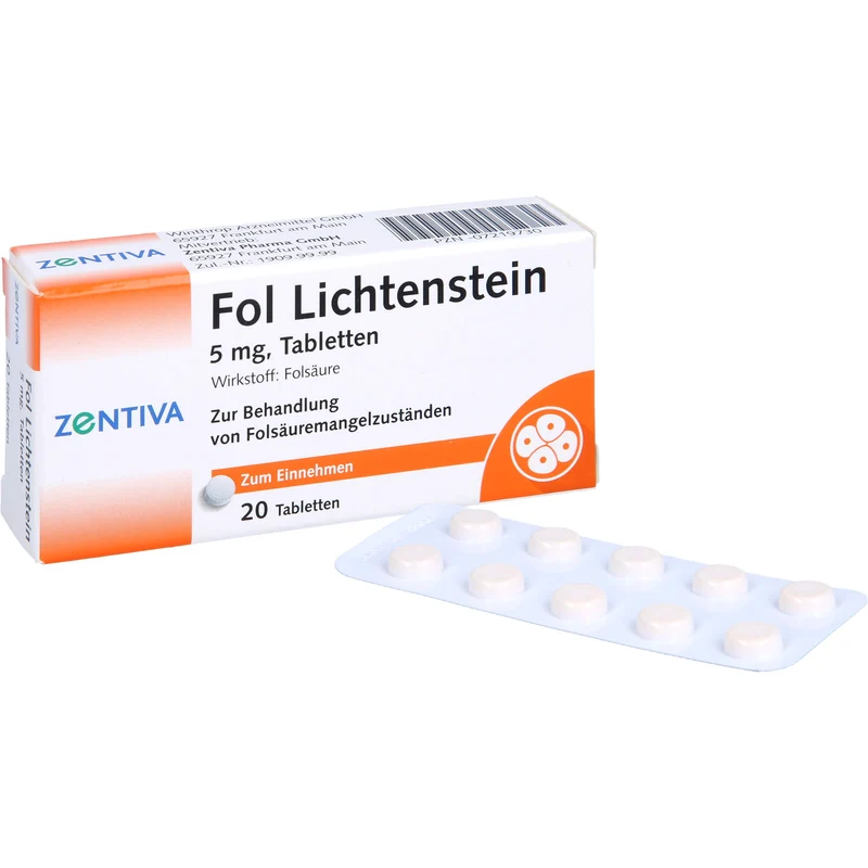 Fol Lichtenstein, 5 mg, Tabletten, 20 St TAB
