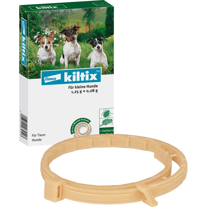 Elanco kiltix für kleine Hunde Ektoparasitizid-Halsband gegen Zecken und Flöhe, 1 St. Halsband