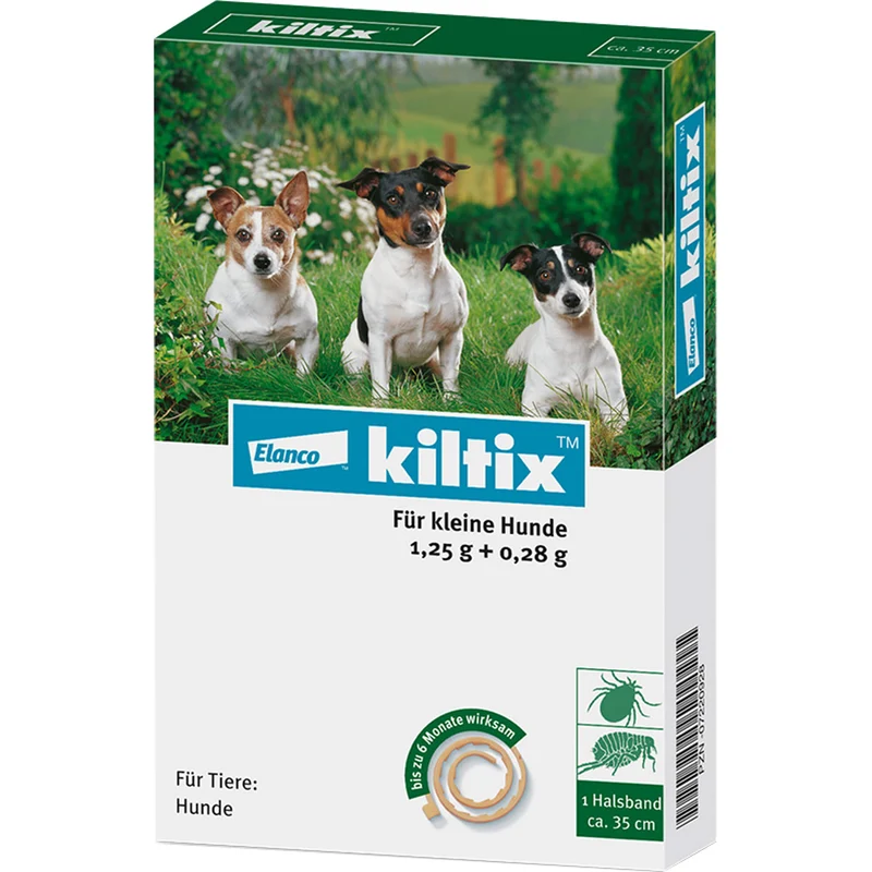 Elanco kiltix für kleine Hunde Ektoparasitizid-Halsband gegen Zecken und Flöhe, 1 St. Halsband