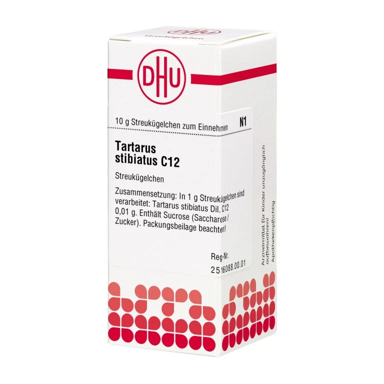 Tartarus stibiatus C12 DHU Globuli, 10 g Globuli
