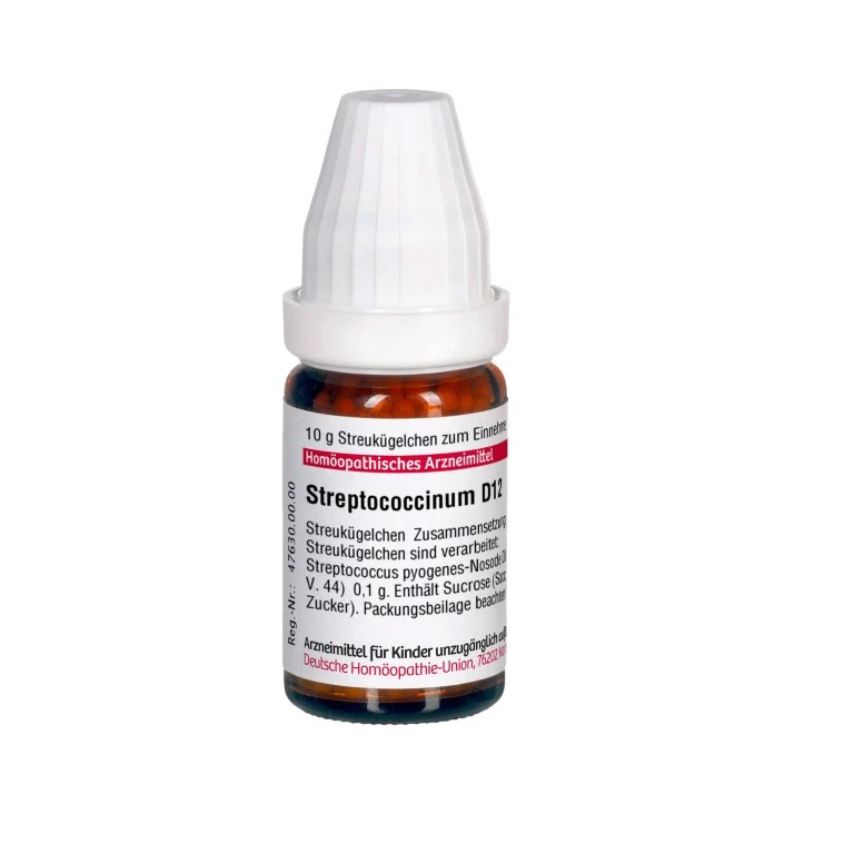 Streptococcinum D12 DHU Globuli, 10 g Globuli