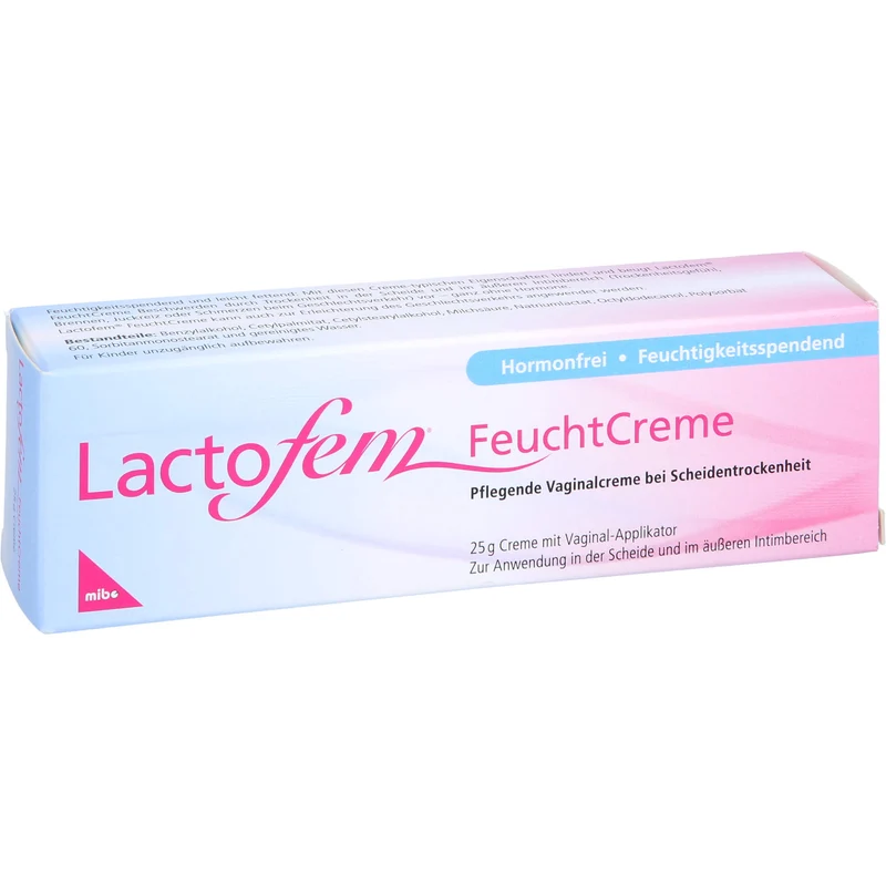 Lactofem Feuchtcreme pflegende Vaginalcreme bei Scheidentrockenheit, 25 g Creme