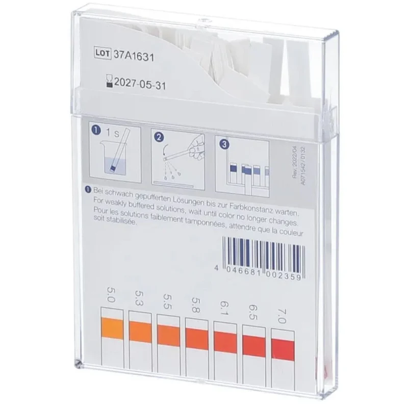 MACHEREY-NAGEL pH-Fix Indikatorstäbchen pH 4,0-7,0, 100 St. Teststreifen