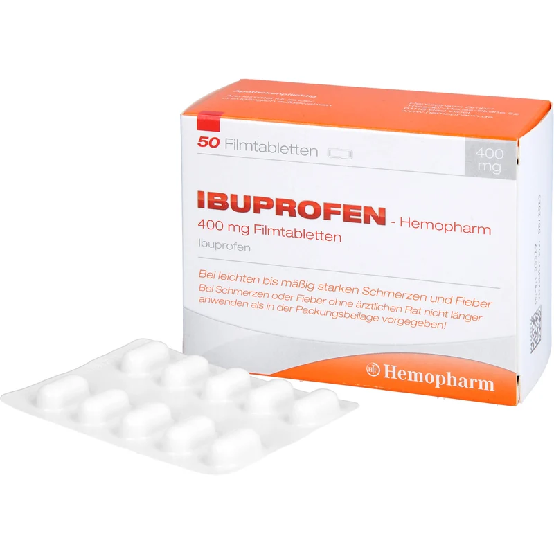 Ibuprofen-Hemopharm 400 mg Filmtabletten, 50 St. Tabletten