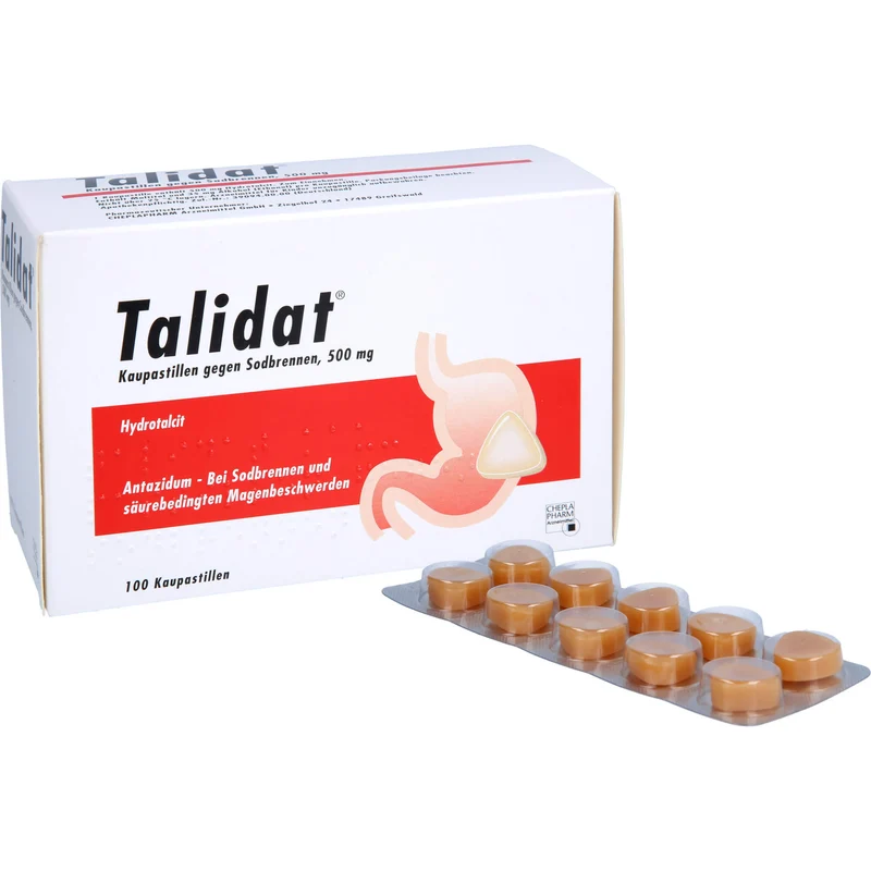 Talidat Kaupastillen gegen Sodbrennen, 100 St. Pastillen