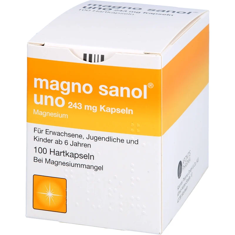 magno sanol uno 243 mg Kapseln bei Magnesiummangel, 100 St. Kapseln