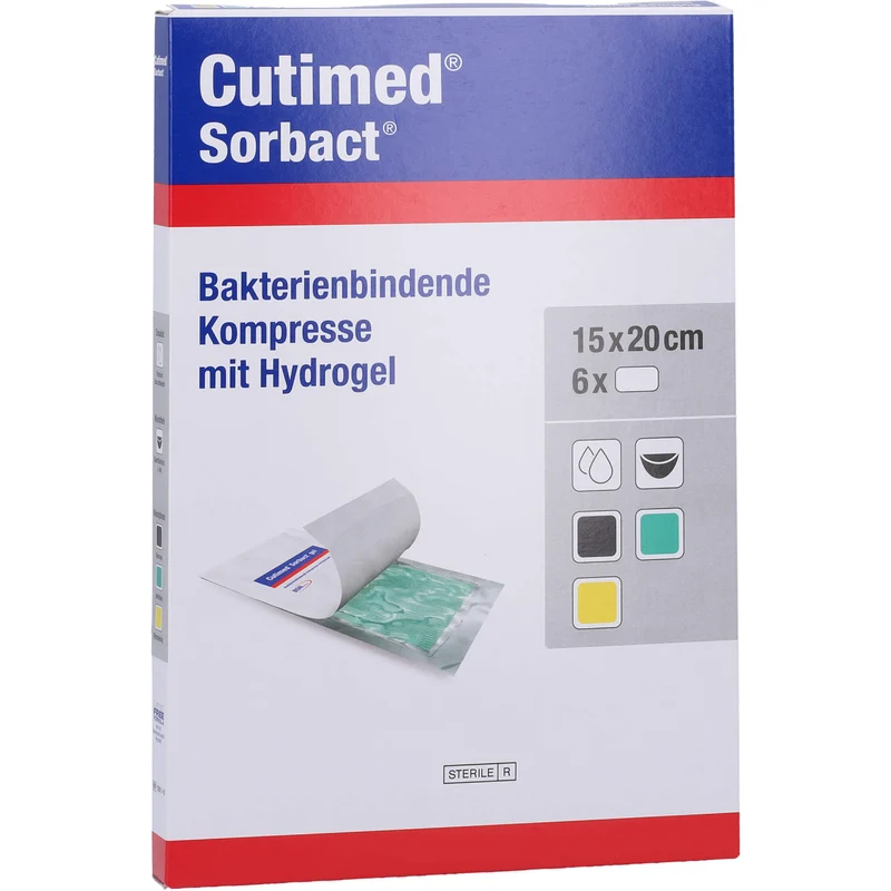 Cutimed Sorbact Gel Kompresse 15x20 cm, 6 St KOM