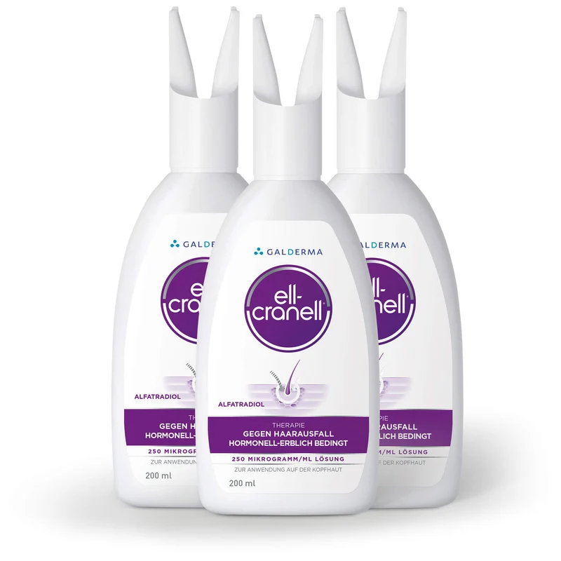 Ell-Cranell Lösung bei hormonell-erblich bedingten Haarausfall, 600 ml Lösung