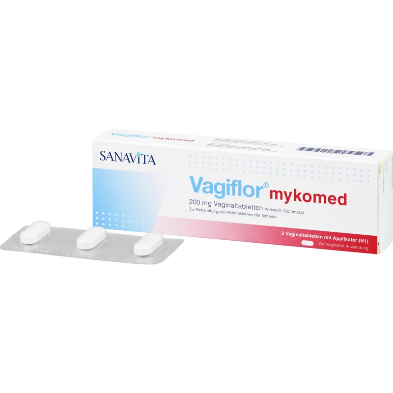 Vagiflor mykomed 200 mg Vaginaltabletten bei Pilzinfektionen der Scheide, 3 St. Tabletten