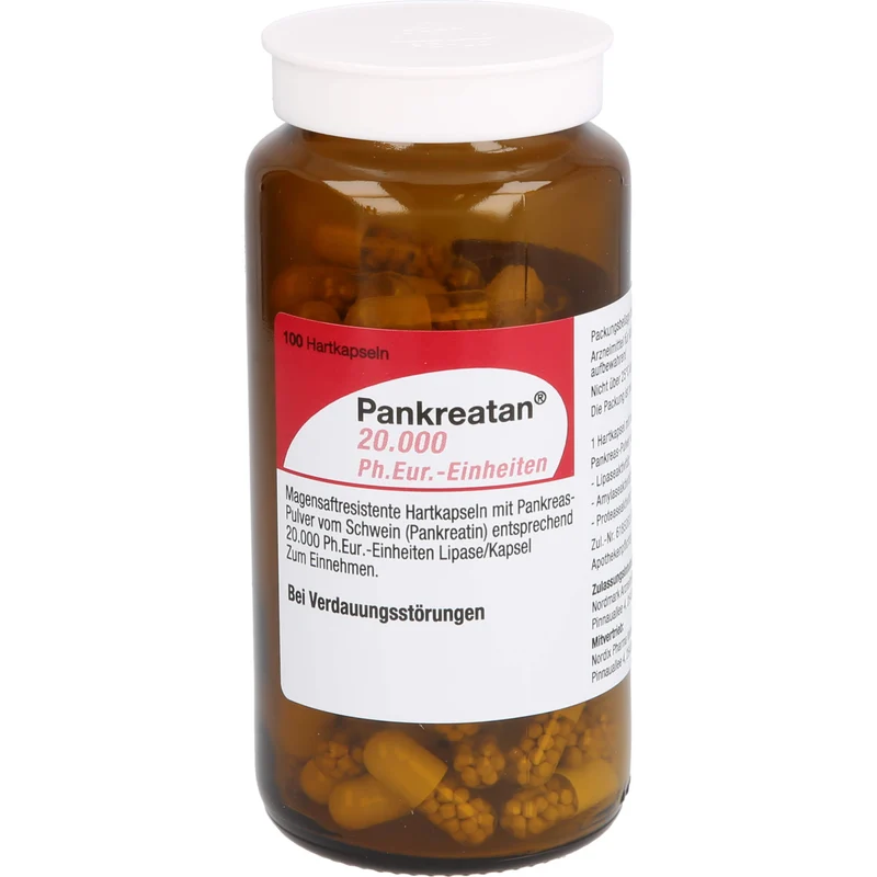 Pankreatan 20.000 Ph.Eur.-Einheiten Hartkapseln bei Verdauungsstörungen, 200 St. Kapseln
