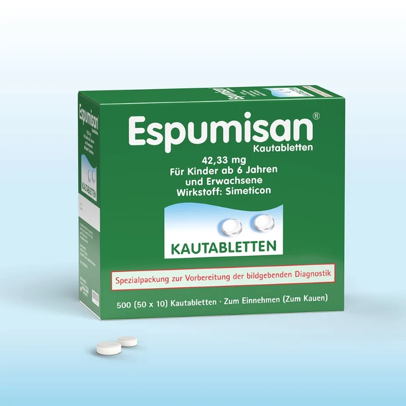 Espumisan Kautabletten, 500 St. Tabletten