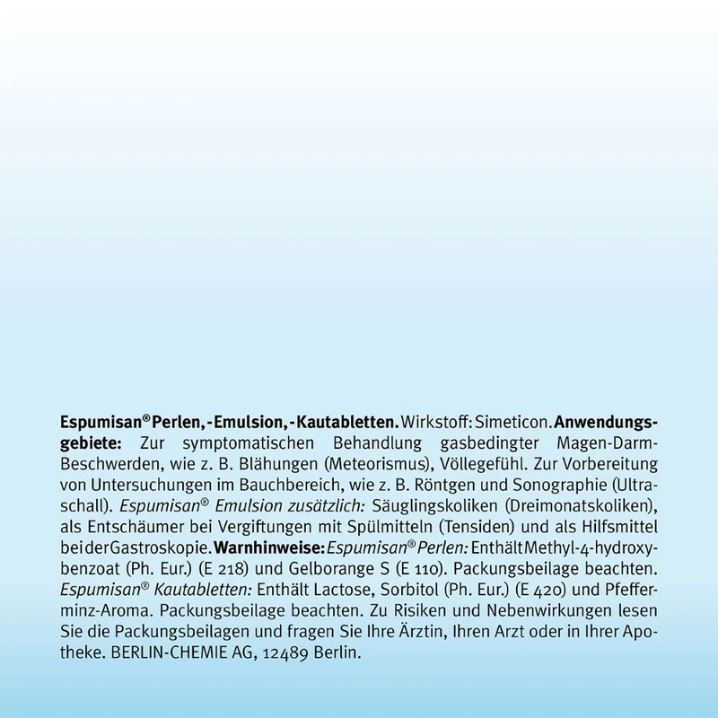 Espumisan Kautabletten, 500 St. Tabletten
