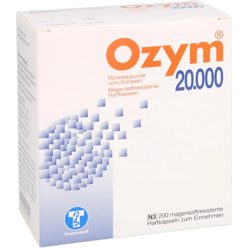 Ozym 20 000, magensaftresistente Hartkapseln, 200 St. Kapseln