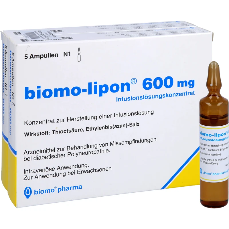 Biomo-lipon 600 mg Infusionslösungskonzentrat, 10 St. Ampullen
