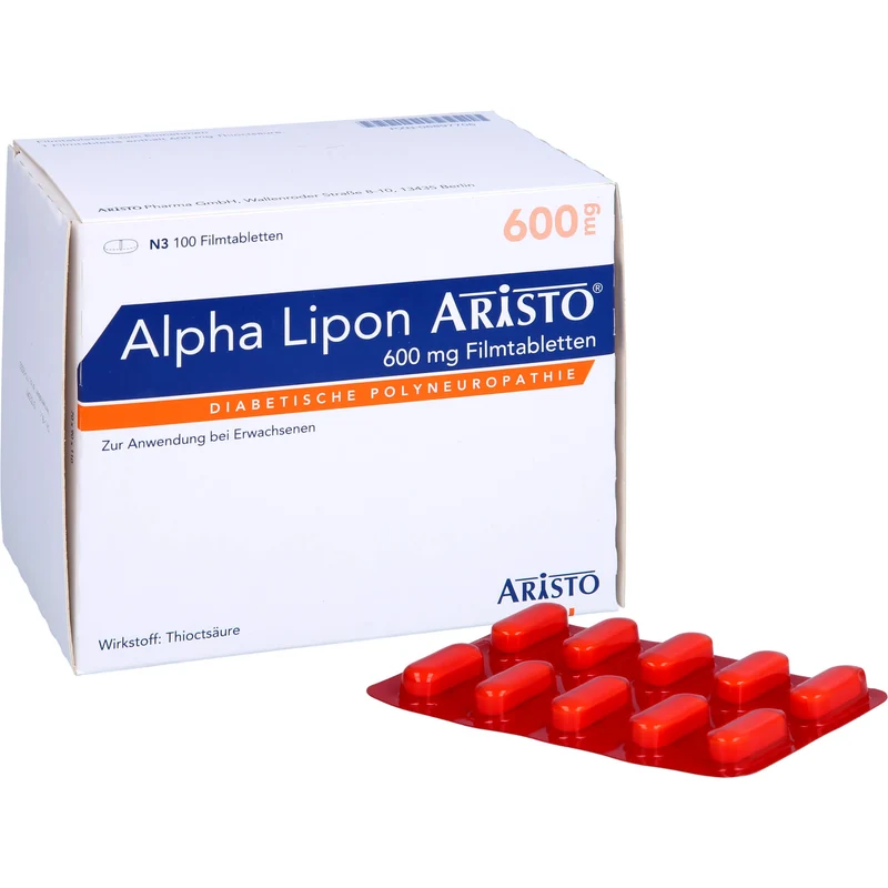 Alpha Lipon Aristo 600 mg Filmtabletten, 100 St. Tabletten