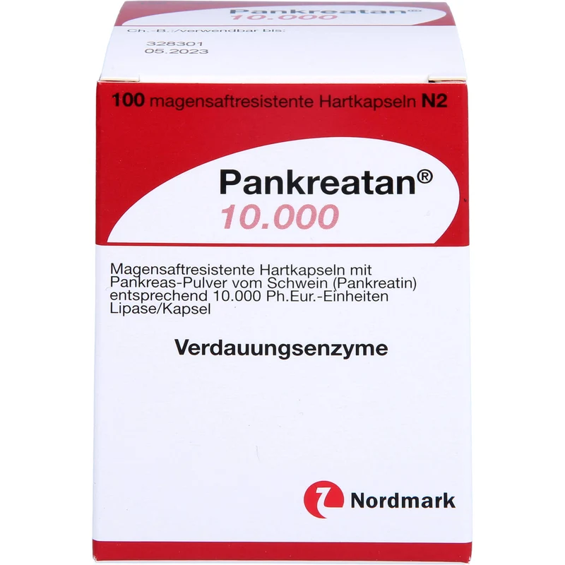 Pankreatan 10.000, Magensaftresistente Hartkapseln, 100 St. Kapseln