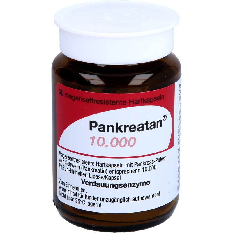Pankreatan 10.000, Magensaftresistente Hartkapseln, 50 St. Kapseln