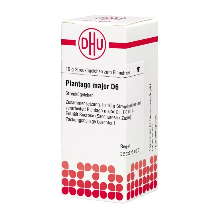 Plantago major D6 DHU Globuli, 10 g Globuli