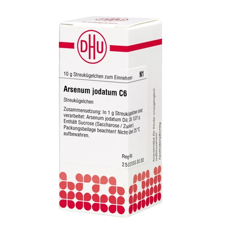 Arsenum jodatum C6 DHU Globuli, 10 g Globuli