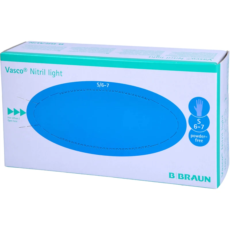 Vasco Nitril light Untersuchungshandschuhe Gr. S, 100 St. Handschuhe