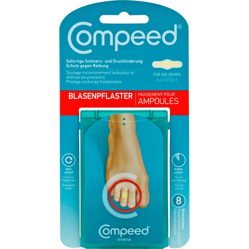 COMPEED Blasenpflaster für die Zehen, 8 St. Pflaster
