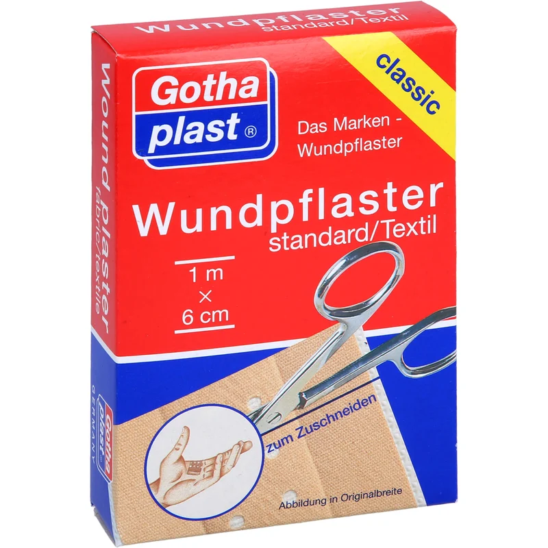 Gothaplast Wundpflaster classic standard Textil 1 m x 6 cm, 1 St. Pflaster