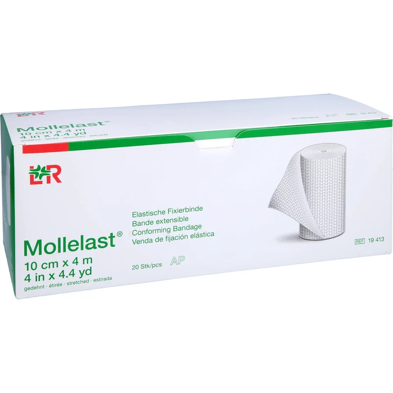 Mollelast Elastische Fixierbinde 10 cm x 4 m, 20 St. Packung