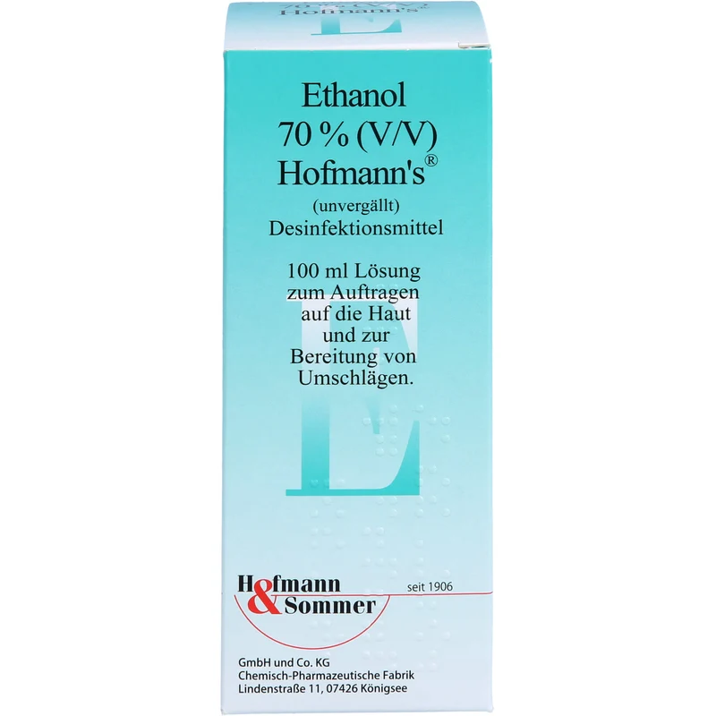 Hofmann's Ethanol 70% (V/V) Desinfektionsmittel, 100 ml Lösung