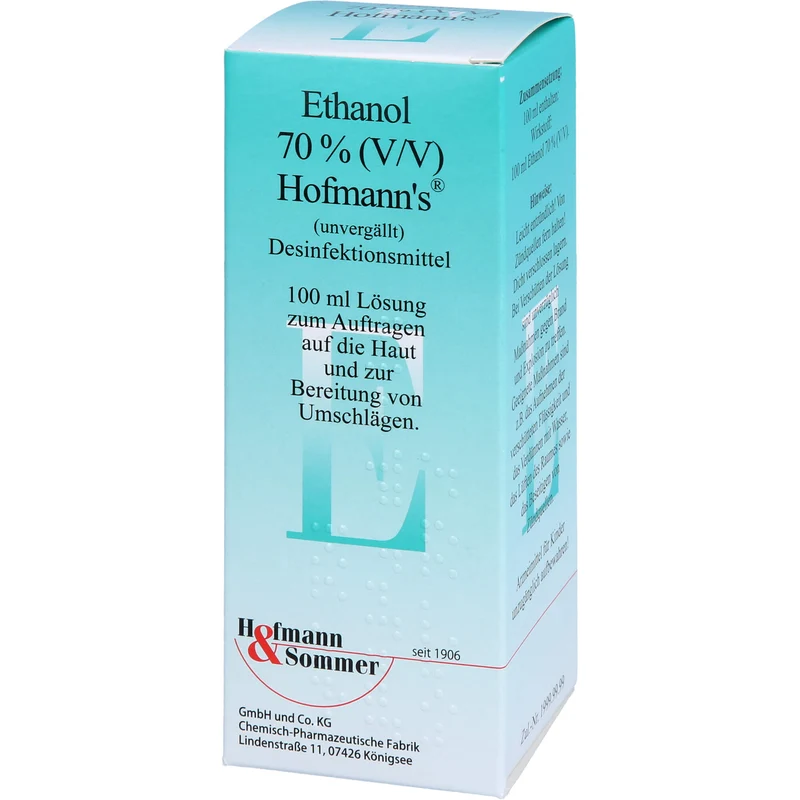 Hofmann's Ethanol 70% (V/V) Desinfektionsmittel, 100 ml Lösung