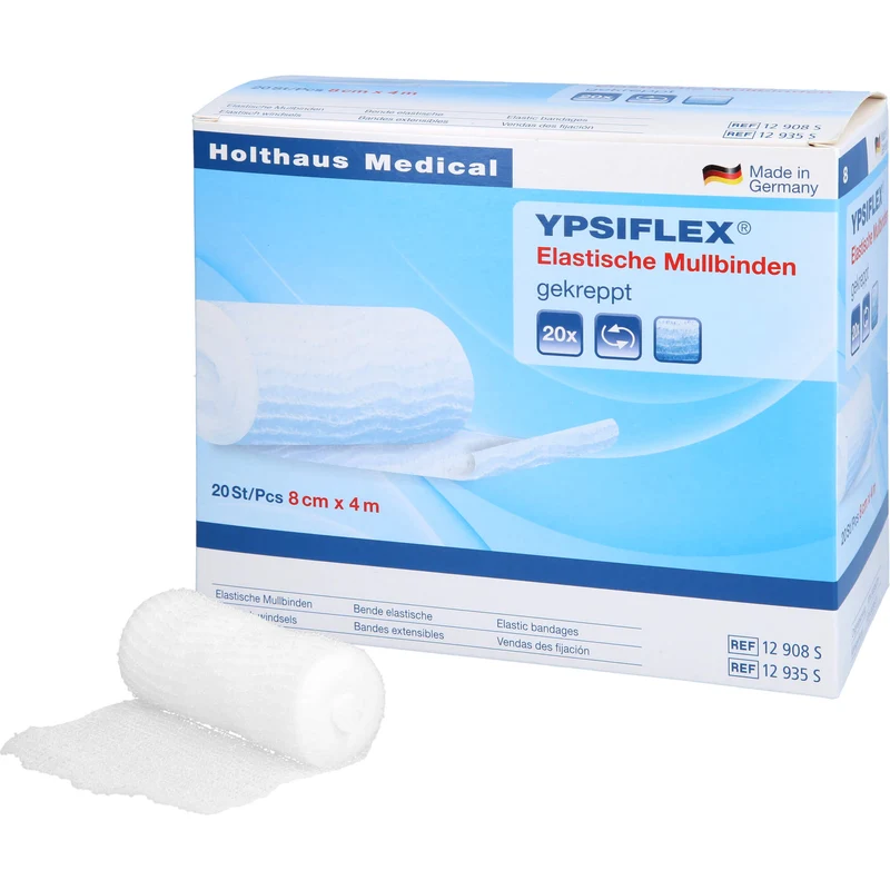 Elastische Mullbinde 8cmx4m, 20 St. Packung