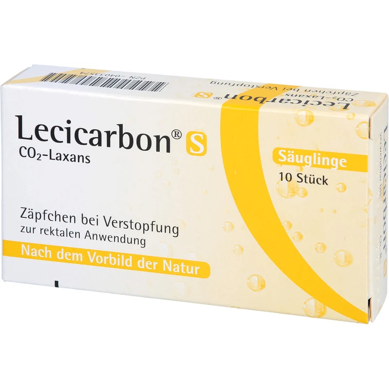 Lecicarbon S CO2-Laxans (Säuglingszäpfchen), 10 St. Zäpfchen