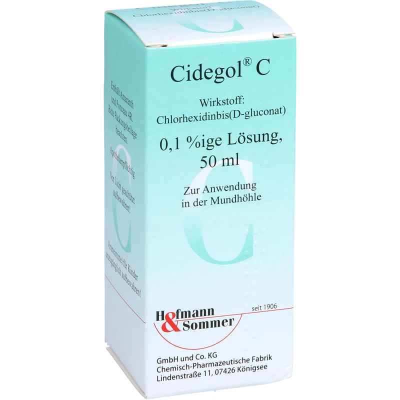 Hofmann & Sommer Cidegol C Lösung zur vorübergehenden Keimzahlverminderung im Mundraum, 50 ml Lösung