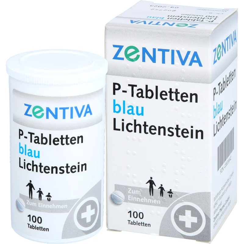P-Tabletten blau Lichtenstein, 100 St. Tabletten