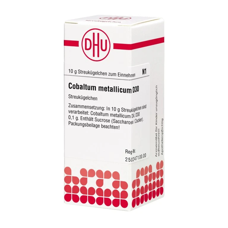Cobaltum metallicum D30 DHU Globuli, 10 g Globuli