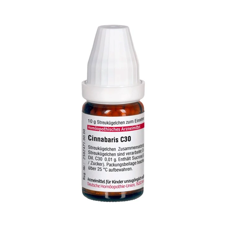 Cinnabaris C30 DHU Globuli, 10 g Globuli