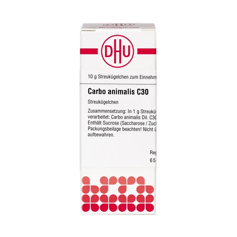 Carbo animalis C30 DHU Globuli, 10 g Globuli