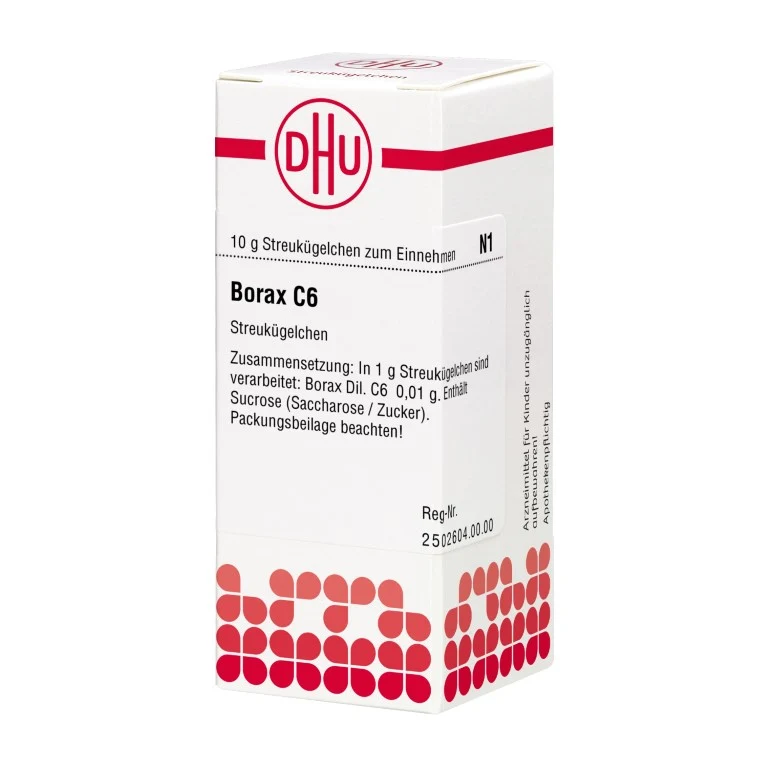 Borax C6 DHU Globuli, 10 g Globuli