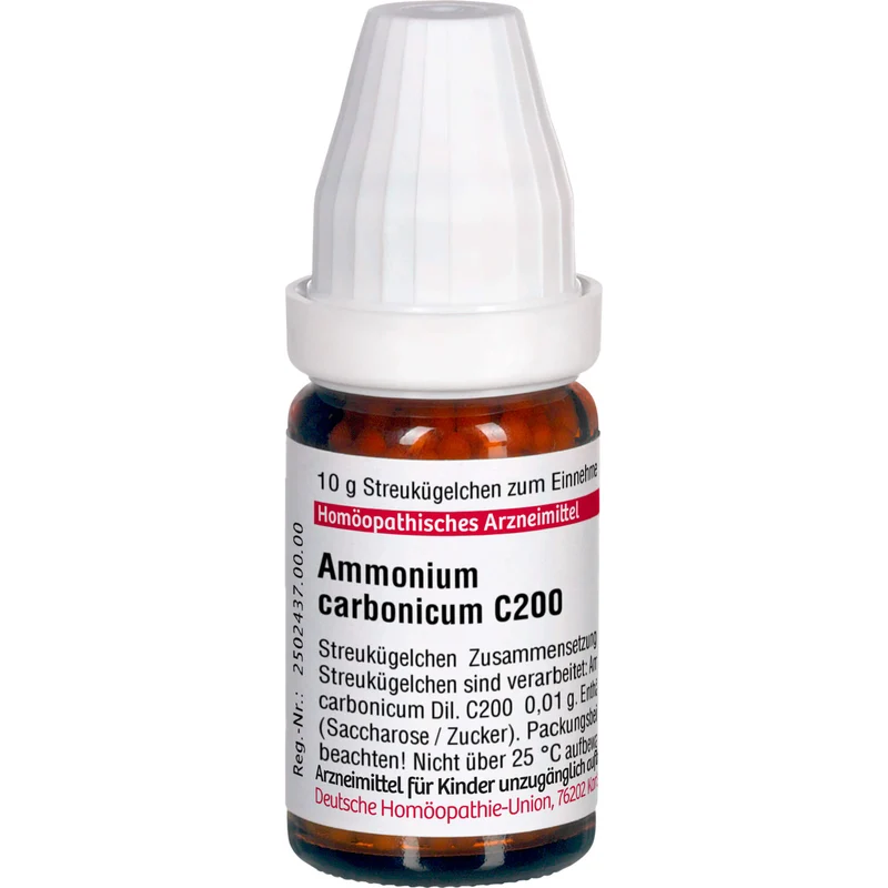 Ammonium carbonicum C200 DHU Globuli, 10 g Globuli