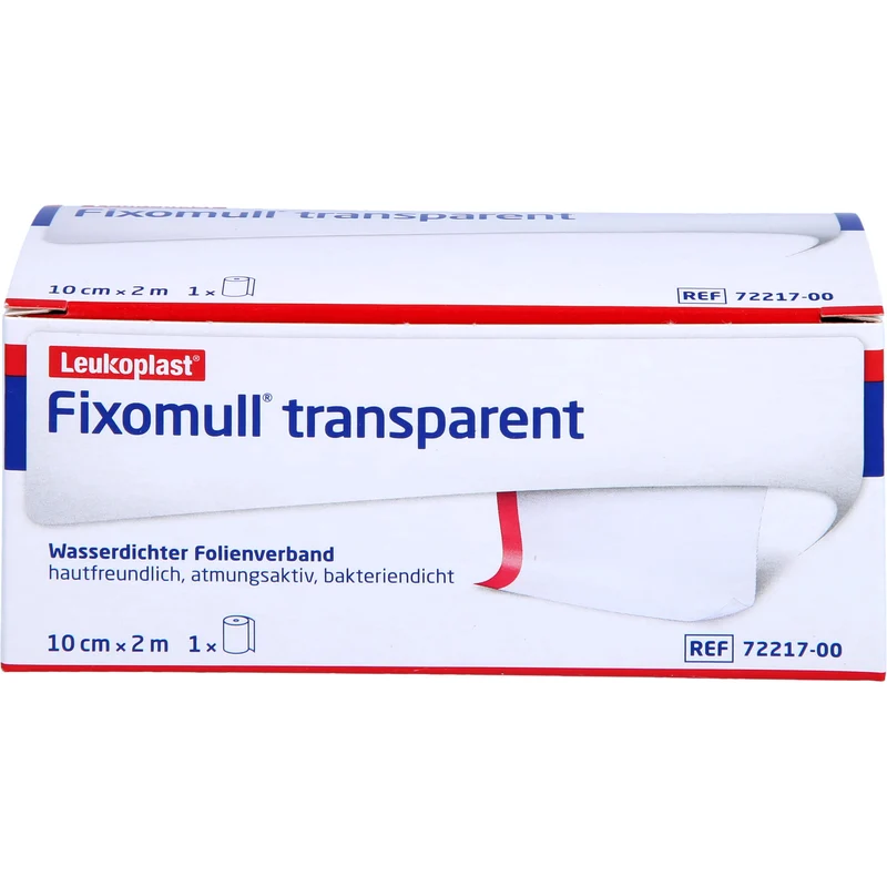 Fixomull transparent 10 cm x 2 m zur wasserdichten vollflächigen Fixierung von Wundauflagen, 1 St. Pflaster